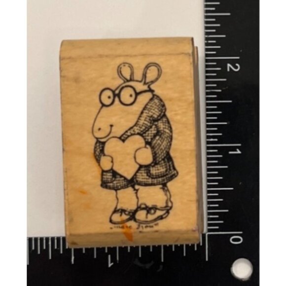 Vintage 1992 Mary Brown For KIDSTAMPS ARTHUR Heart - Picture 1 of 7